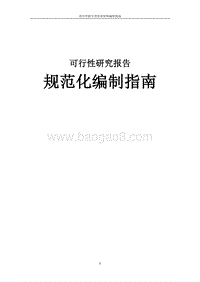 规范化编制指南可行性研究报告.doc