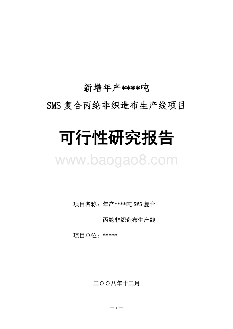 SMS项目可行性研究报告.doc_第1页