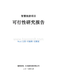 智慧旅游项目可行性研究报告.doc