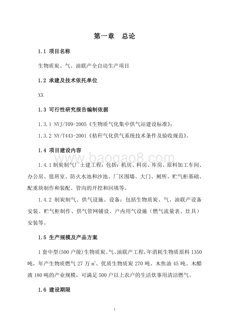 生物质炭气油联产全自动生产项目可行性研究报告.doc_第5页