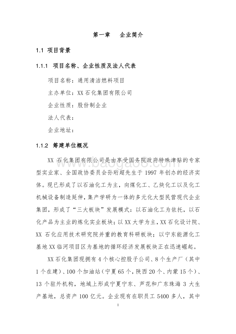 通用清洁燃料项目可行性研究报告.doc_第4页