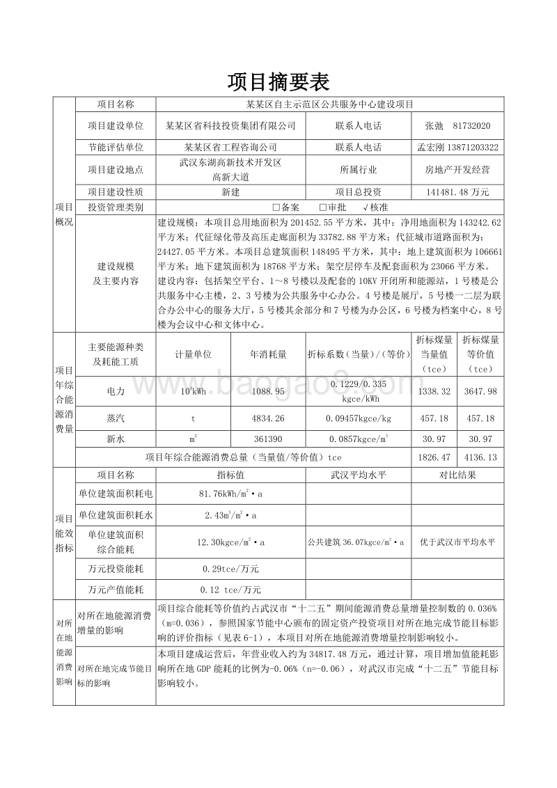 自主创新示范区公共服务平台建设项目节能评估报告.doc_第4页