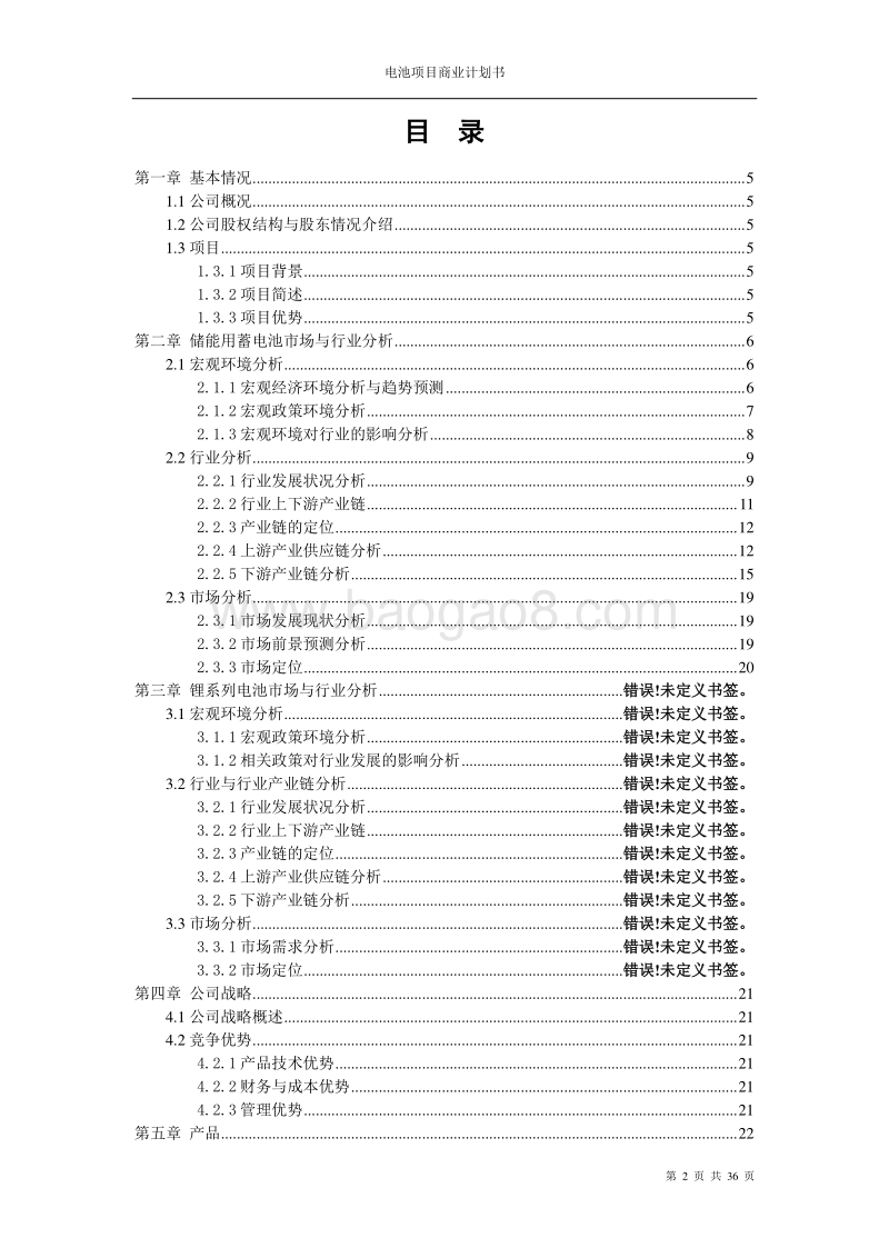 新能源商业计划书汽车新能源商业计划书.doc_第2页