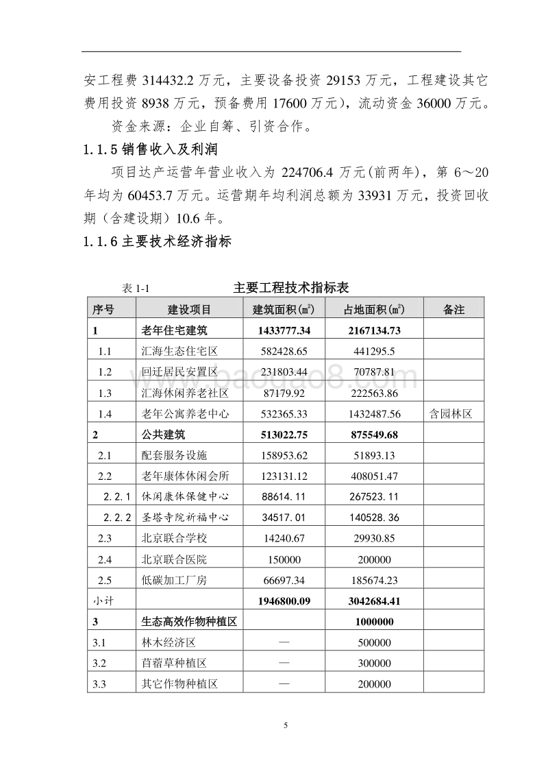 XX国际生态养老休闲产业园项目可行性研究报告.doc_第5页