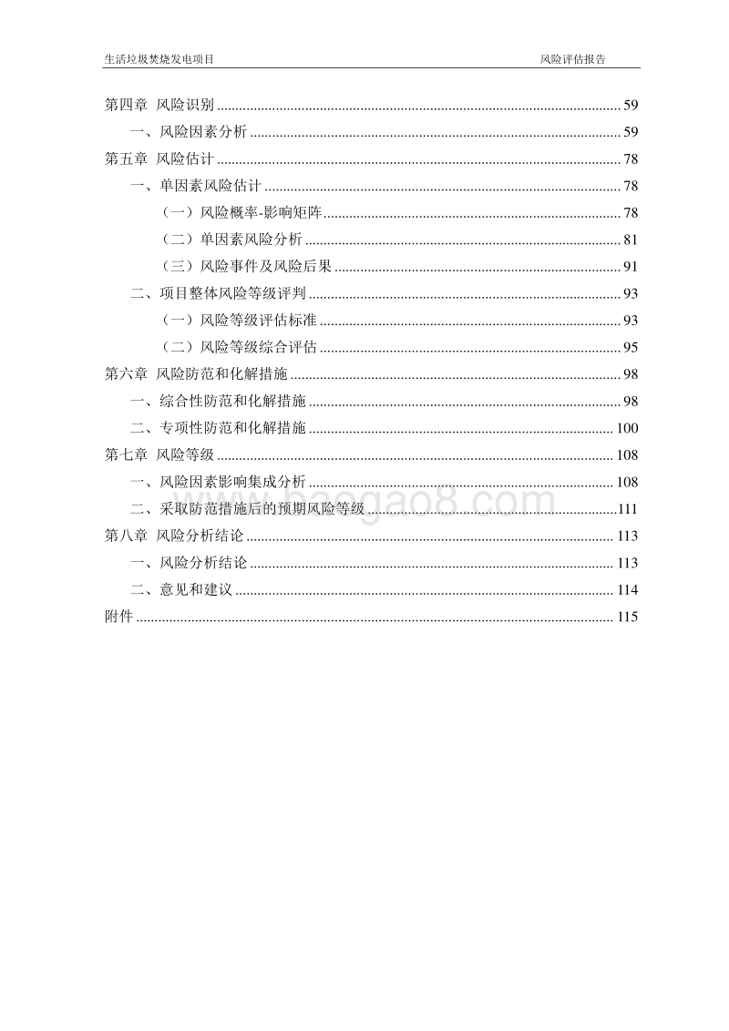 生活垃圾焚烧发电项目风险评估报告.doc_第3页