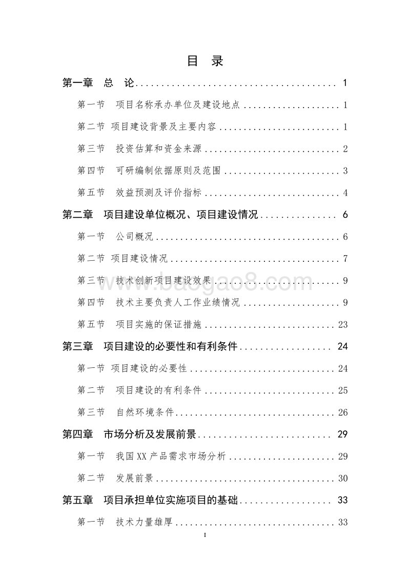 XX产品技术创新项目可行性研究报告.doc_第2页