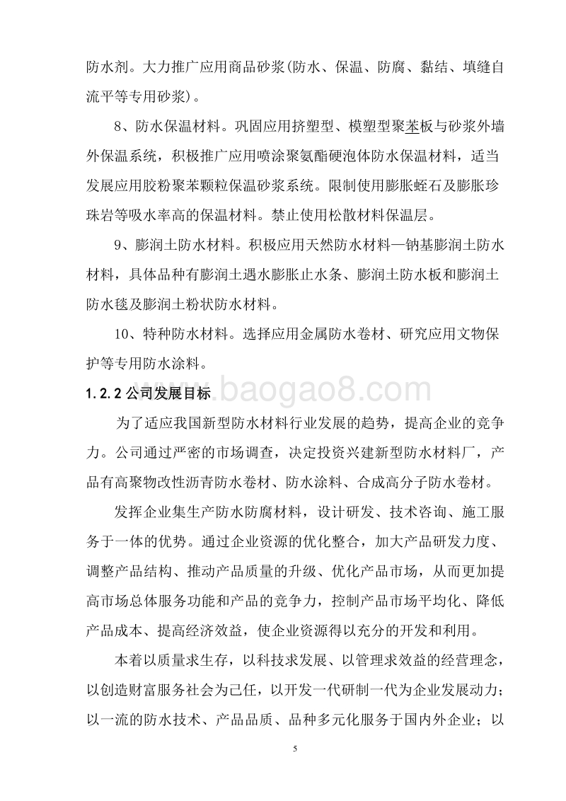 新型防水材料建设项目可行性研究报告.doc_第5页