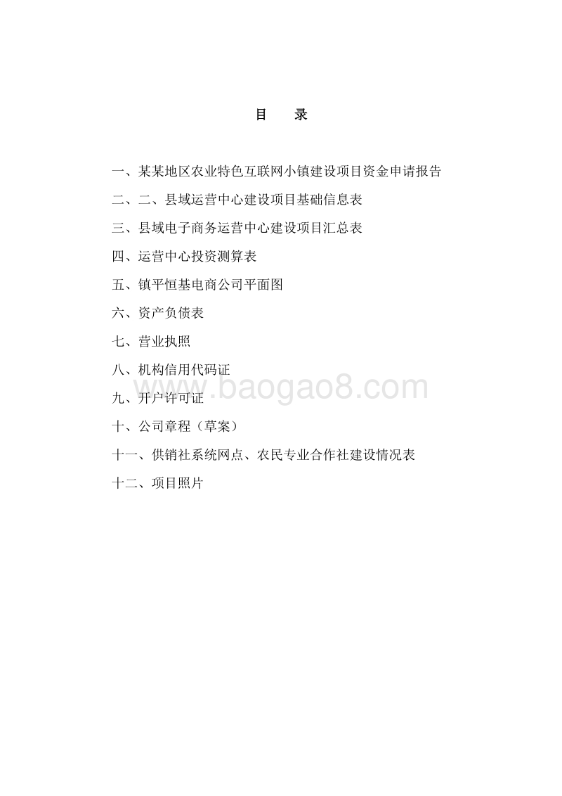 某某地区农业特色互联网小镇建设项目资金申请报告.doc_第2页