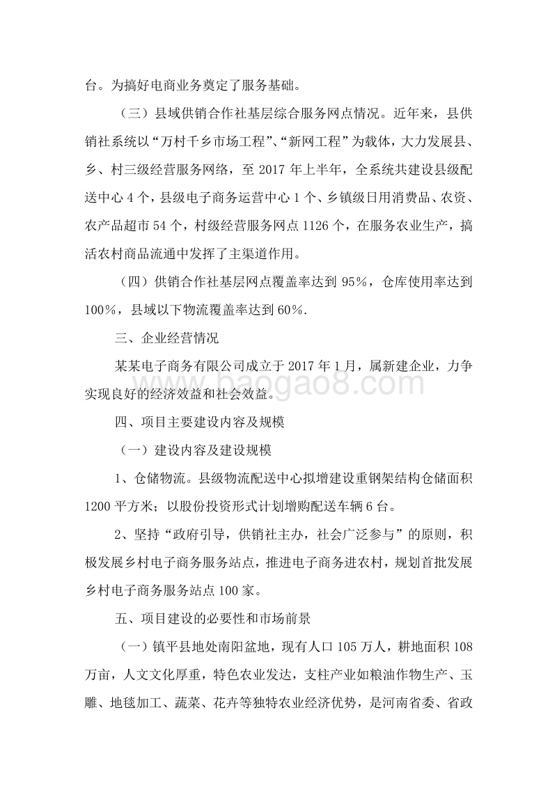 某某地区农业特色互联网小镇建设项目资金申请报告.doc_第4页