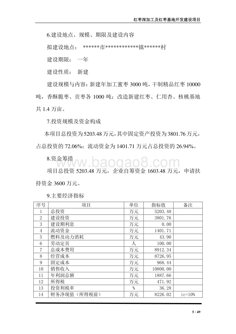 红枣深加工项目可行性研究报告.docx_第5页