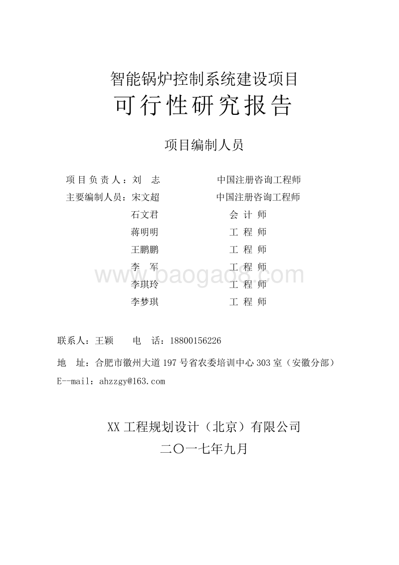 智能锅炉控制系统建设项目可行性研究报告.doc_第2页