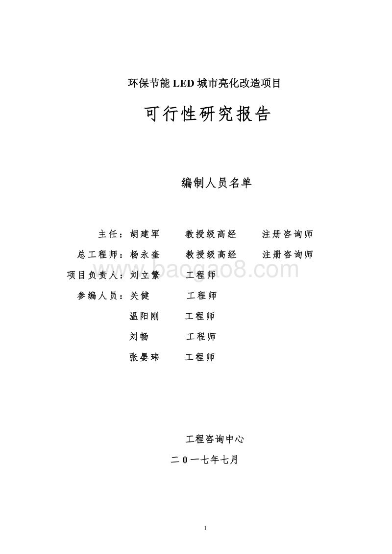 某某城市亮化改造项目可行性研究报告.doc_第2页