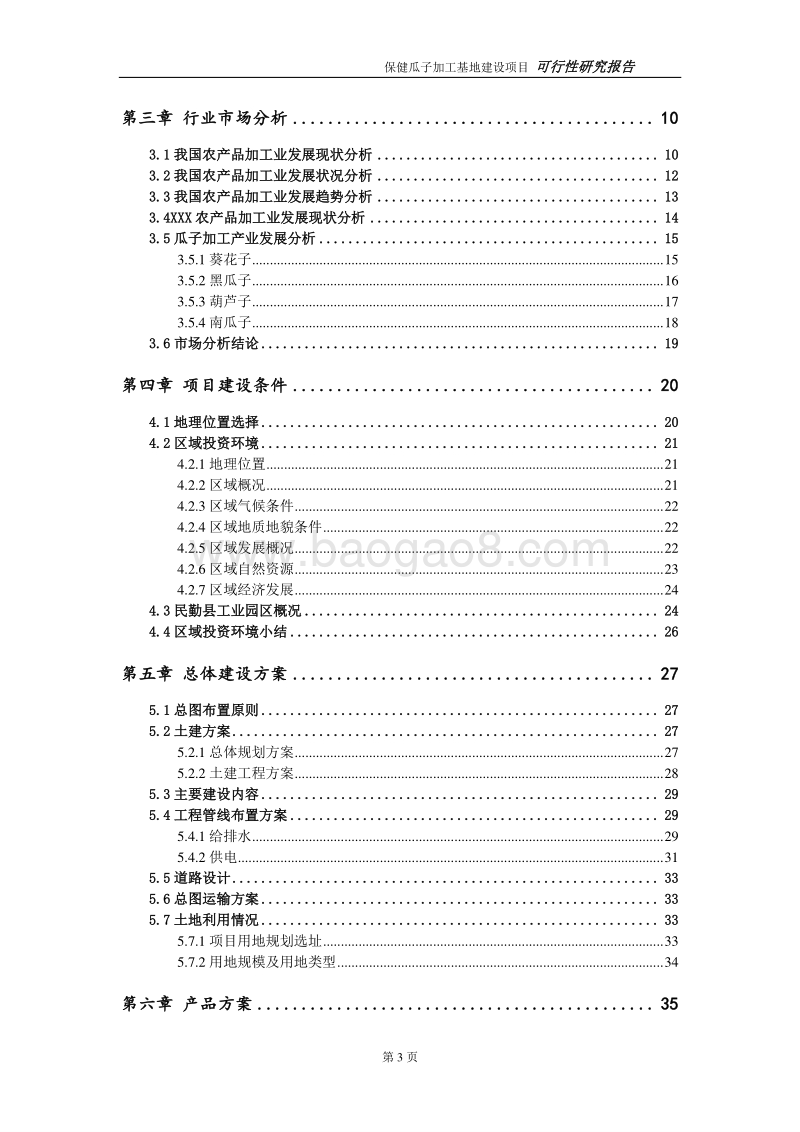保健瓜子加工基地建设项目可行性研究报告.doc_第3页
