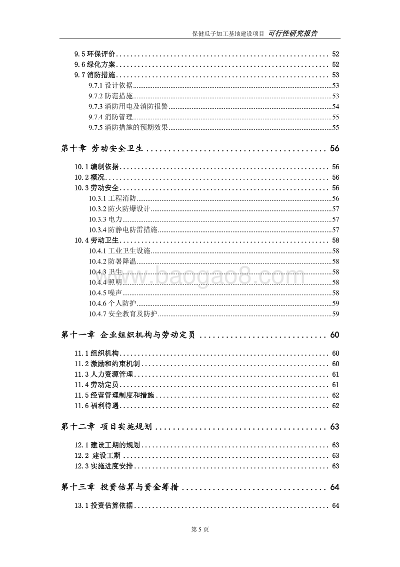 保健瓜子加工基地建设项目可行性研究报告.doc_第5页
