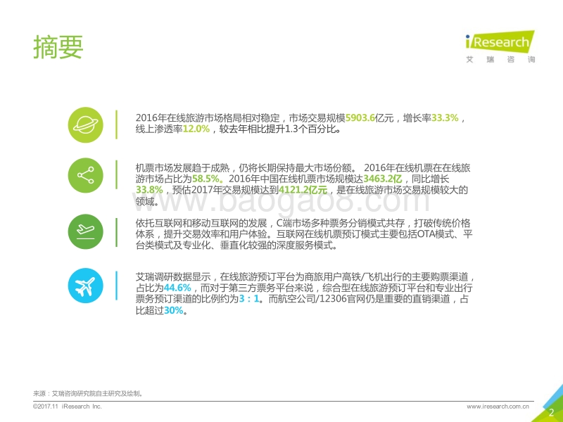 2017年中国在线旅游交通行业研究报告.pdf_第2页