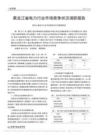黑龙江省电力行业市场竞争状况调研报告.pdf
