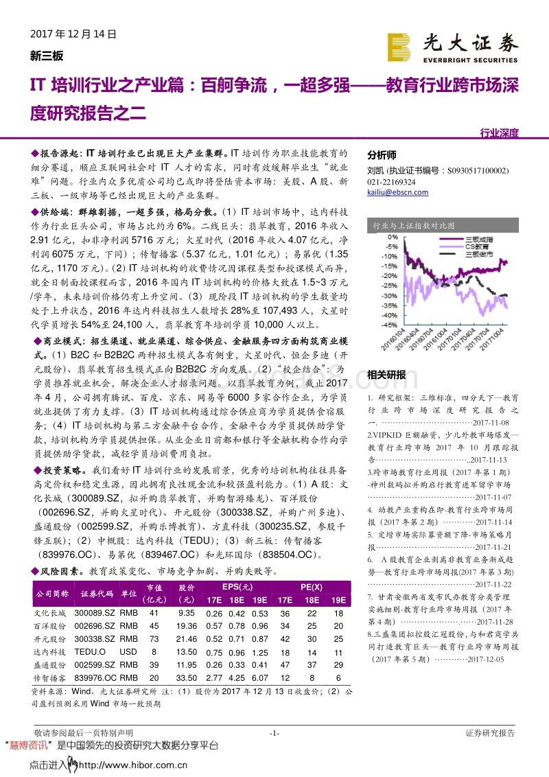 光大证券：教育行业跨市场深度调研报告二：IT培训行业.pdf_第1页