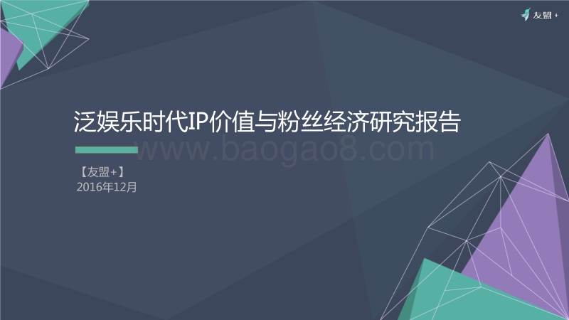 泛娱乐时代IP价值与粉丝经济研究报告 .pdf_第1页