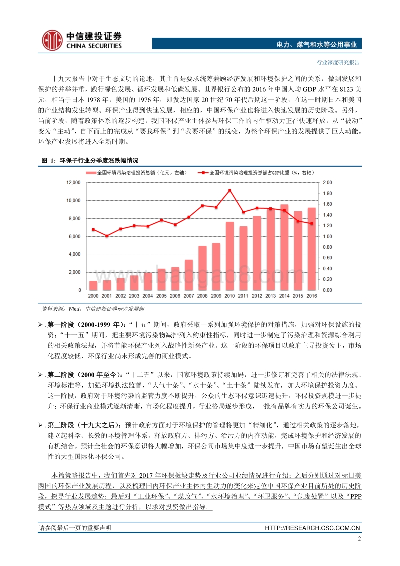 中信建投2018年投资策略报告之环保行业：库兹涅茨拐点悄然来临，行业进入发展新时期.pdf_第5页
