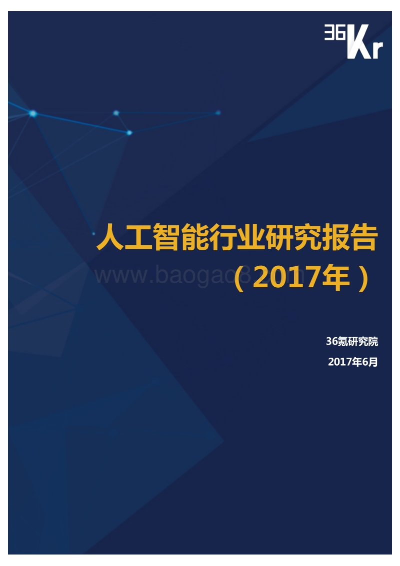 2017年人工智能行业研究报告.pdf_第1页