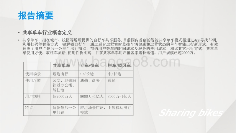 2017年中国共享单车行业洞察分析报告.pdf_第3页