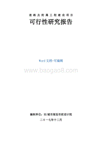 道路及附属工程建设项目可行性研究报告.doc