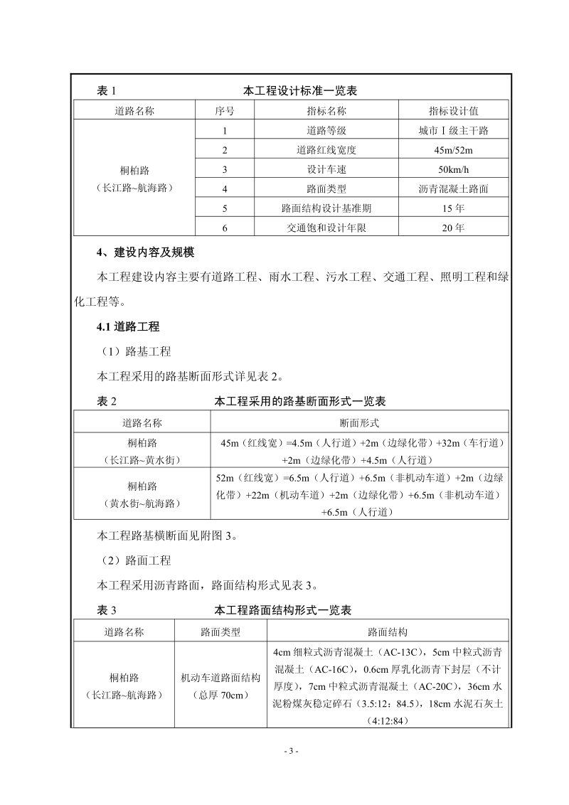 XX市市政工程建设中心XX市桐柏路（长江路-航海路）道路工程环境影响报告表.pdf_第3页