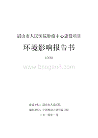 XX市人民医院肿瘤中心建设项目环境影响报告表.pdf