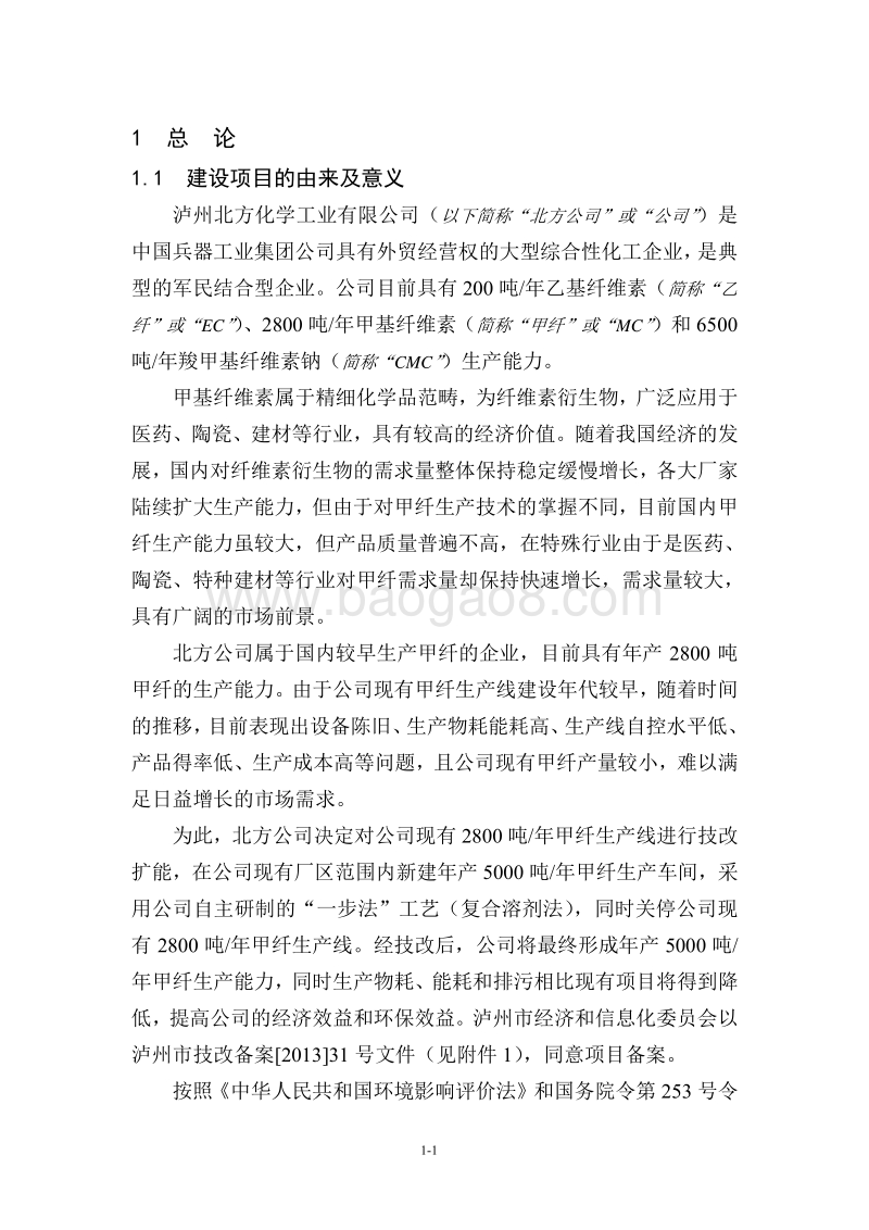XX厂甲基纤维素生产线建设项目环境影响评价报告书.pdf_第3页