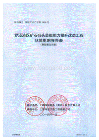 XX码头装船能力提升改造工程环境影响报告表.pdf