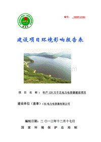XX市 电力电容器建设项目环境影响评价报告表.doc
