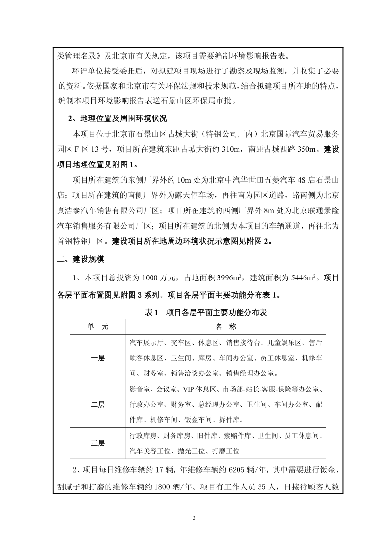 XX汽车销售服务公司汽修项目环境影响报告表.pdf_第3页