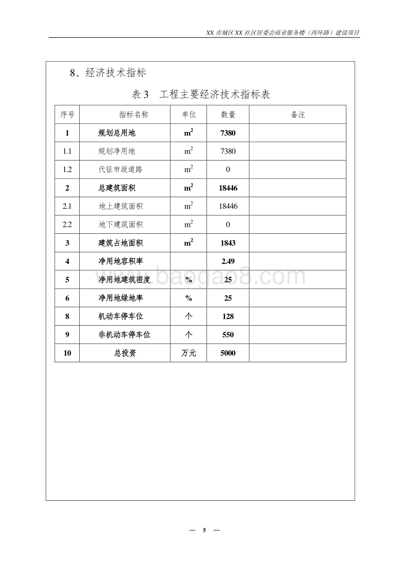 XX社区居委会商业服务楼建设项目环境影响评价报告表.doc_第5页