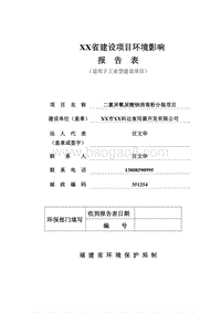 XX消毒粉分装项.环境影响评价报告表.doc