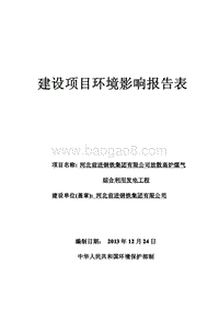 XX综合利用发电工程.环境影响评价报告表.pdf