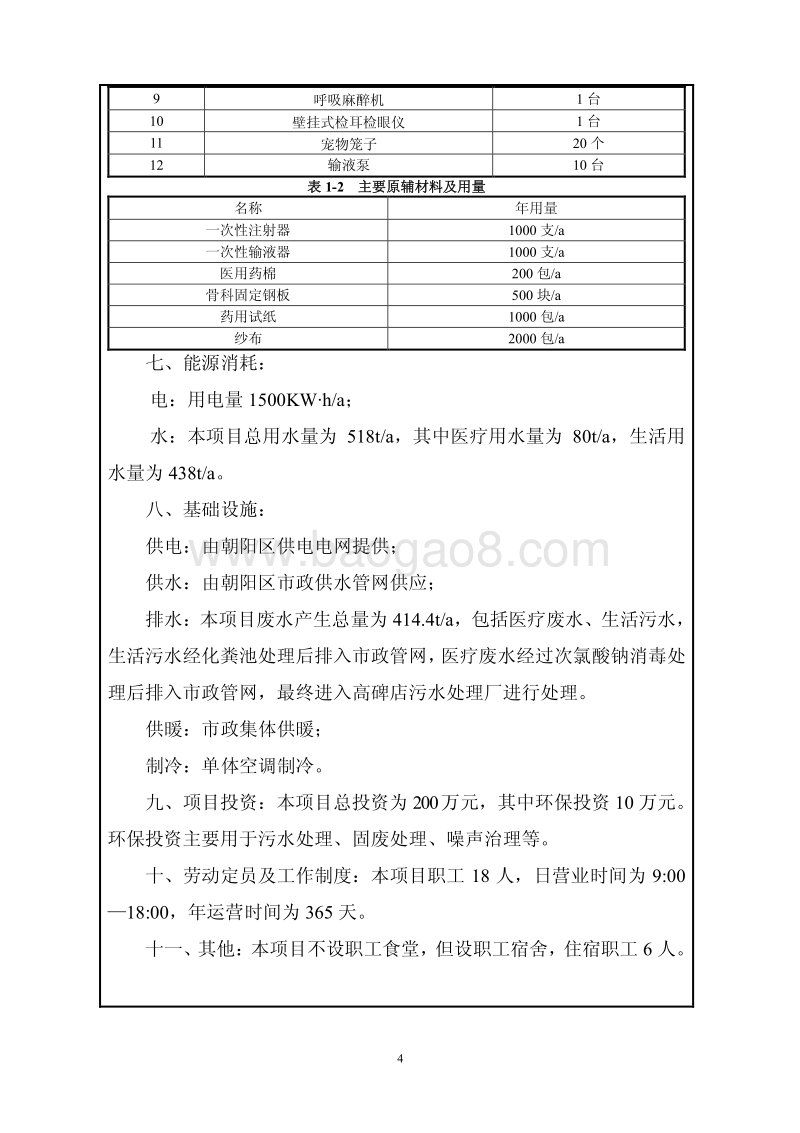 XX动物医疗机构环境影响评价报告表.pdf_第4页
