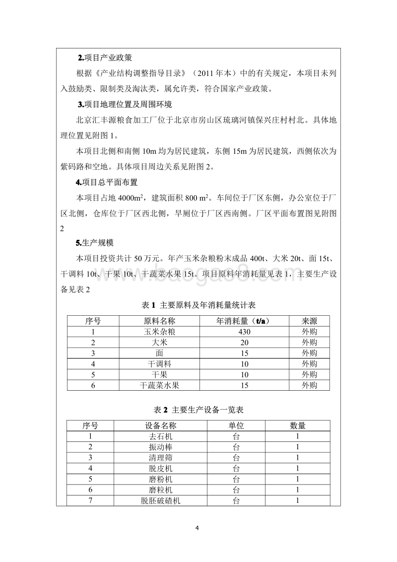 XX粮食加工厂环境影响报告表.pdf_第5页