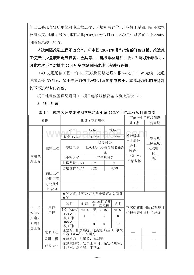 XX供电工程环境影响评价报告表.pdf_第4页
