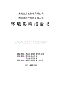 XX公司淘汰落后产能改扩建工程环境影响评价报告书.pdf