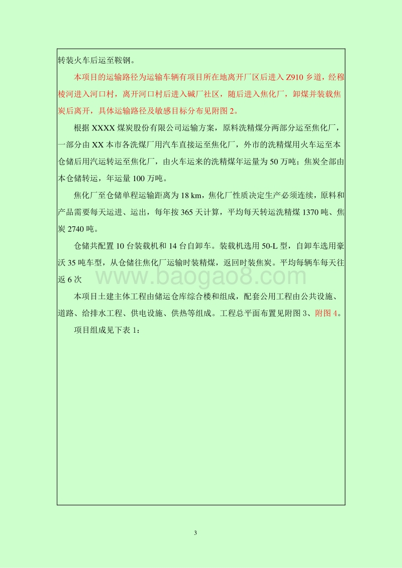 XX煤炭焦化仓储项目环境影响评价报告表.doc_第3页