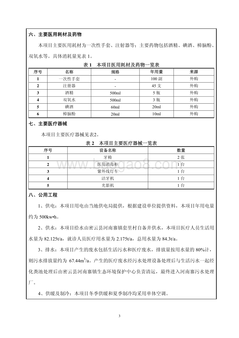 XX口腔诊所项目环境影响评价报告表.pdf_第3页