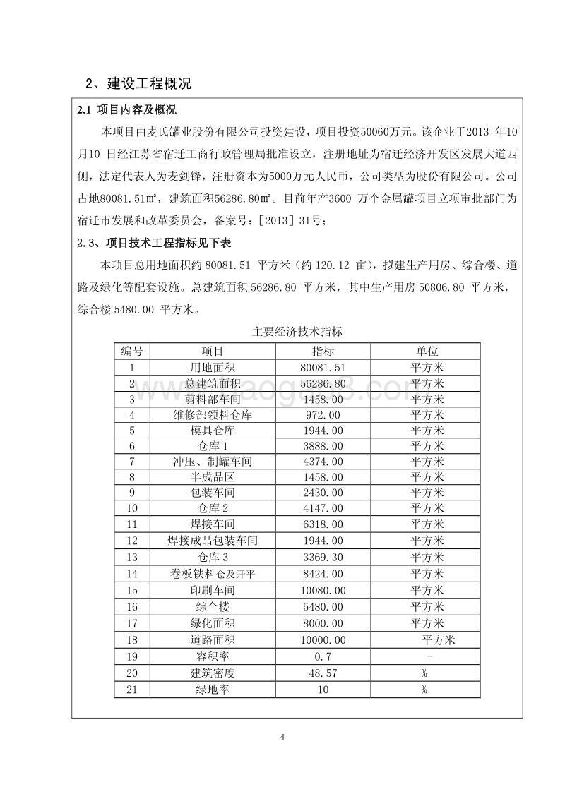 XX罐业公司项目环境影响报告表.pdf_第4页