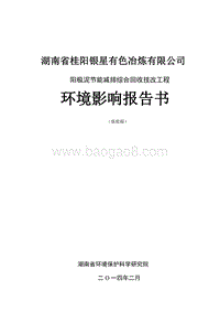 XX公司有色金属冶炼项目环境影响报告书.doc