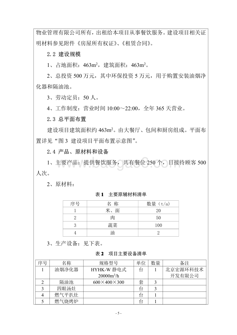 XX餐饮管理有限公司环境影响评价报告表.pdf_第5页