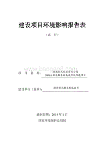 XX发电公司脱硝工程环境影响评价报告表.pdf