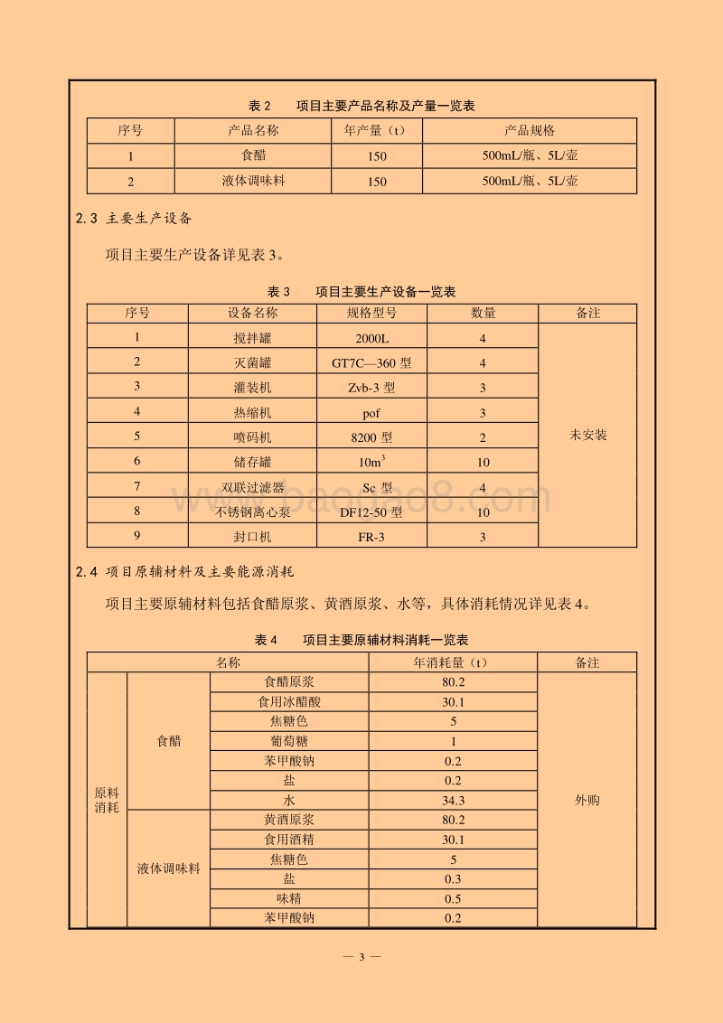 XX厂食醋、液体调味料建设项目环境影响评价报告表.pdf_第3页