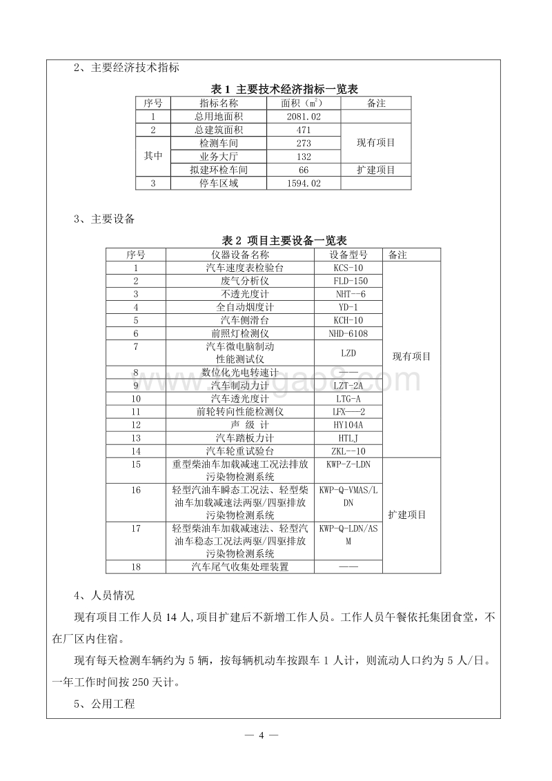 XX汽车检测站建设项目环境影响评价报告表.doc_第5页