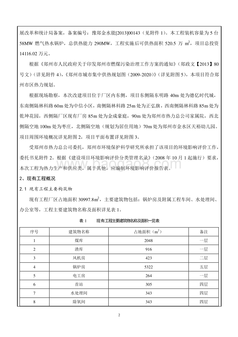 XX热源厂“煤改气”工程项目环境影响评价报告表.pdf_第2页