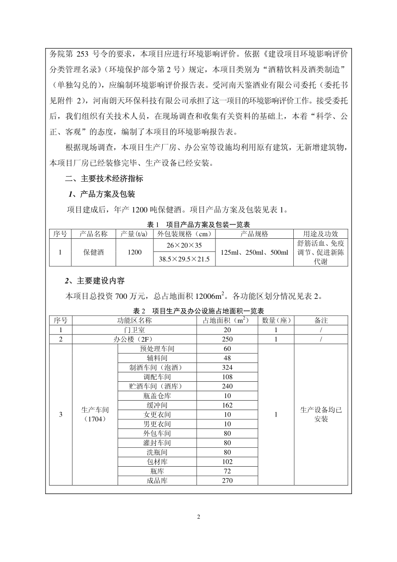 XX公司保健酒建设项目环境影响评价报告表.pdf_第3页
