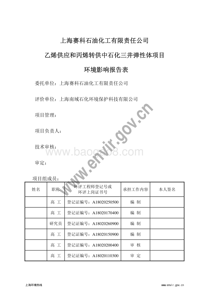XX公司乙烯供应和丙烯转供中石化三井弹性体项目环境影响评价报告表 - 副本 - 副本.pdf_第4页